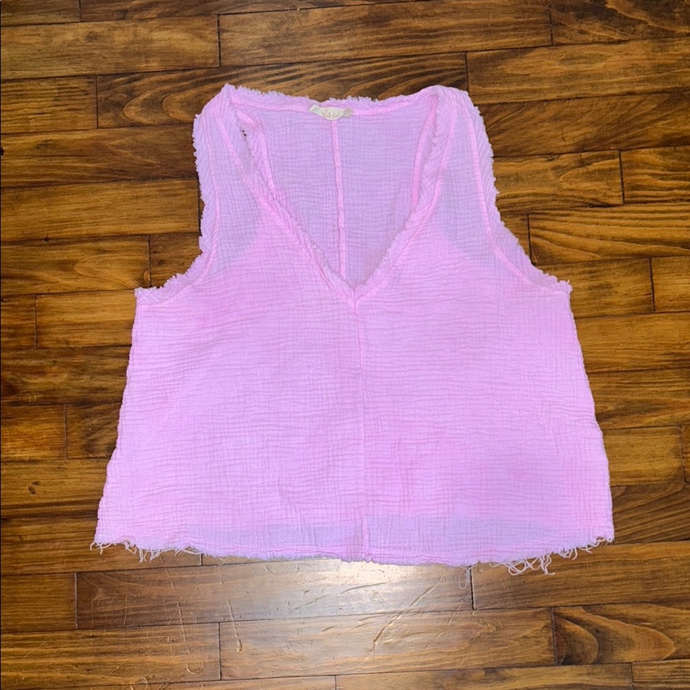 Altar’d State Pink Sleeveless Top